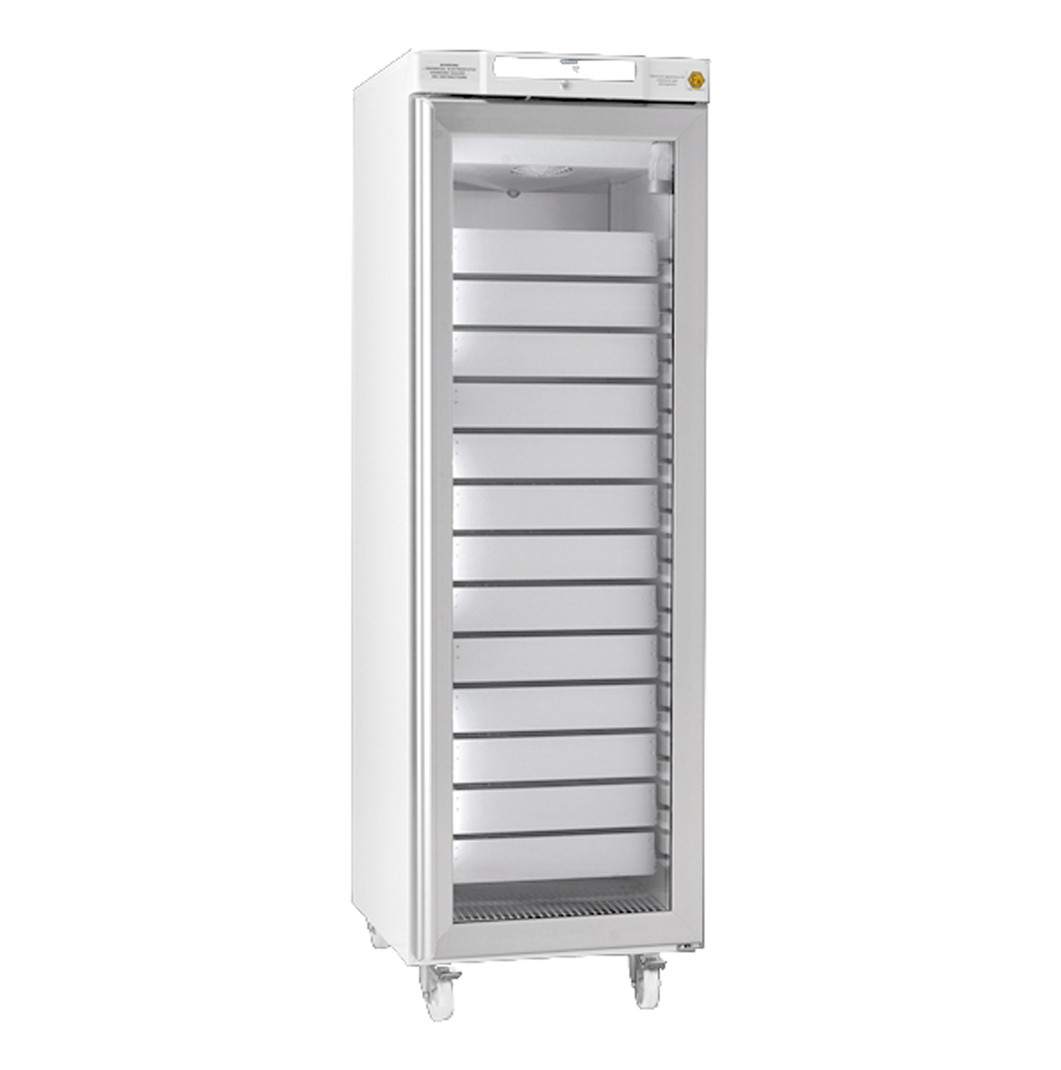 GRAM-Umluft-Kühlschrank-BioCompact-II-RR-410-(346-Liter)-weiß-mit-Glastür