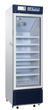 HAIER-Medikamentenkühlschrank-380-Liter-HYC-390-mit-Umluftkühlung-und-Glastür